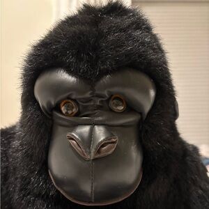 Vintage 14” Plush Black Gorilla Toy 24K brand